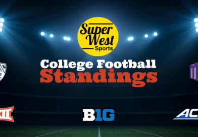 SuperWest Sports College Football Standings graphic