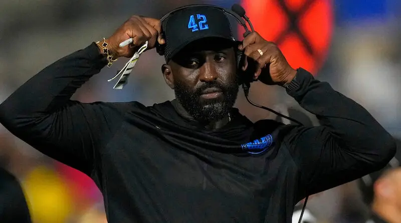 Former UCLA football head coach DeShaun Foster