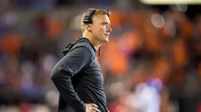 Oregon State head coach Trent Bray