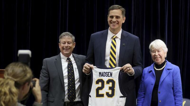 Mark Madsen was introduced as the new head coach of Cal men's basketball on xxxx | Jane Tyska/Bay Area News Group via AP