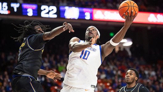 Bronco forward Emmanuel Ugbo vs San Jose State