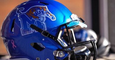 Memphis Tigers football helmet
