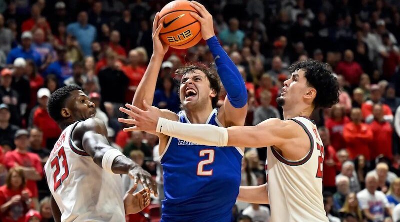 Tyson Degenhart and No. 5 seed Boise State upset No. 1 seed New Mexico to advance to the Mountain West Tournament title game
