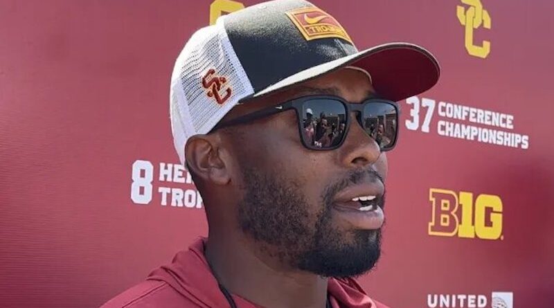 USC secondary coach Doug Belk
