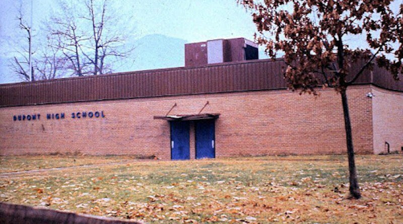 Former DuPont High School in Belle, WV