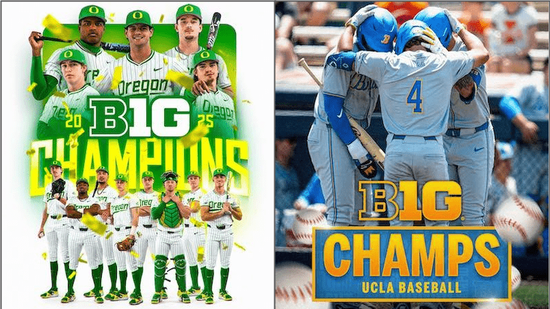 UO, UCLA share Big Ten baseball regular season title, tournament bracket set