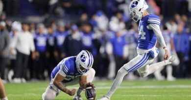 BYU football kicker Will Ferrin