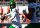 Oregon projected starting quarterback Dante Moore