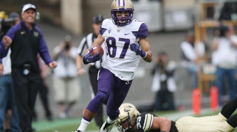 Former Washington Huskies wide receiver and punt returner Dante Pettis.