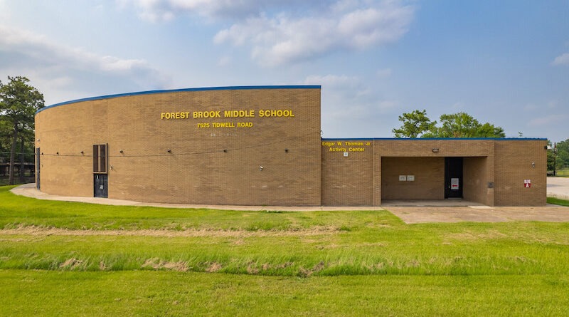 Former Forest Brook High School (now Forest Brook Middle School) in Houston, TX
