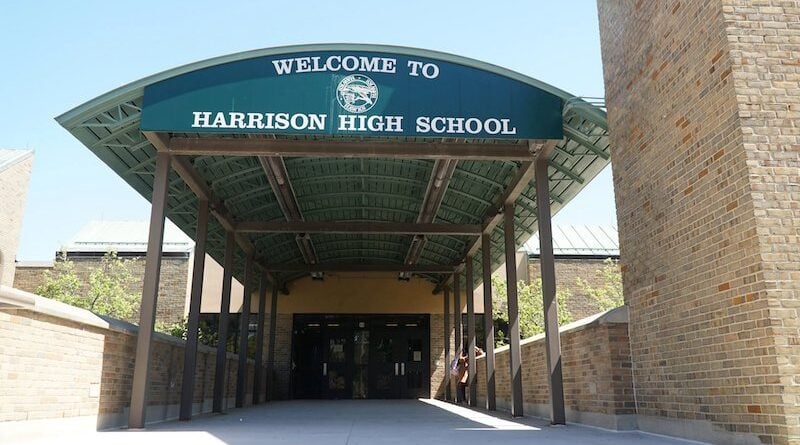 Former Harrison High School in Farmington Hills, MI