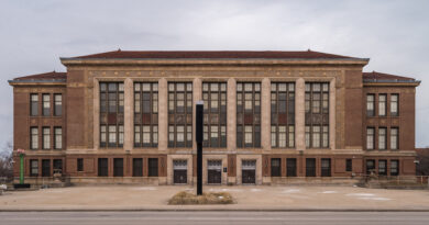 Former Northern High School in Detroit, MI