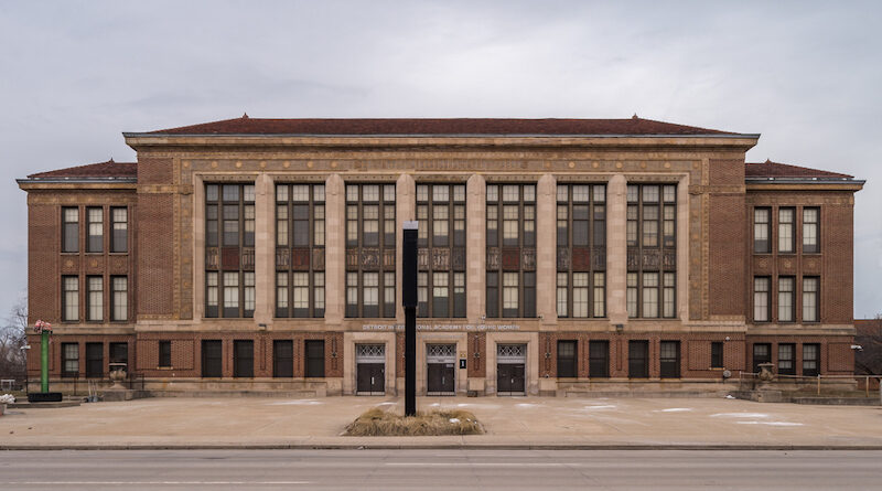 Former Northern High School in Detroit, MI