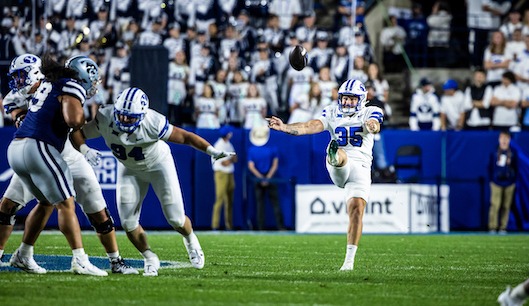BYU punter Sam Vander Haar