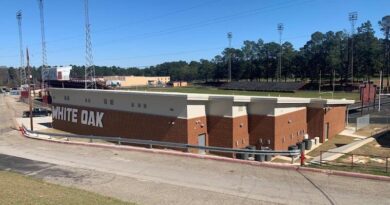 White Oak Fieldhouse on the campus of White Oak ISD and the high school