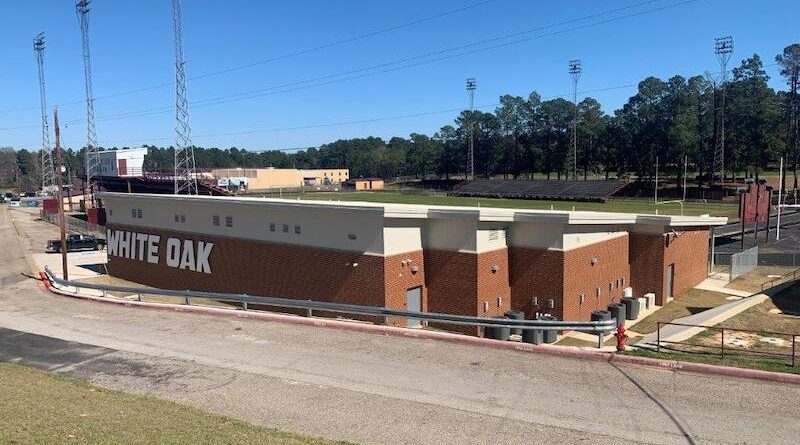White Oak Fieldhouse on the campus of White Oak ISD and the high school