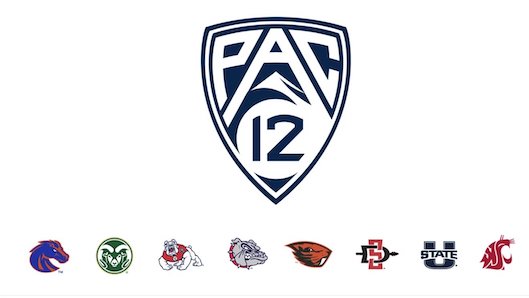 Logos of the new Pac-12 schools