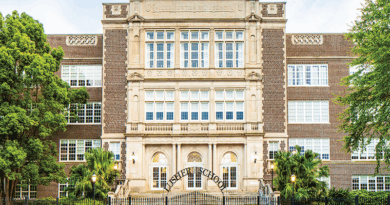 Former Alcee Fortier High School in New Orleans, LA