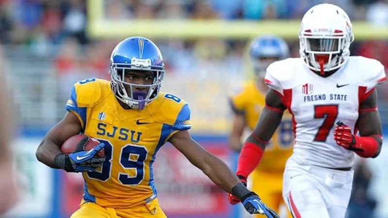 Former San Jose State wide receiver Chandler Jones