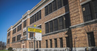 Former Ensley High School in Birmingham, AL