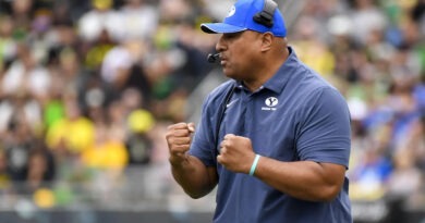 BYU football head coach Kalani Sitake