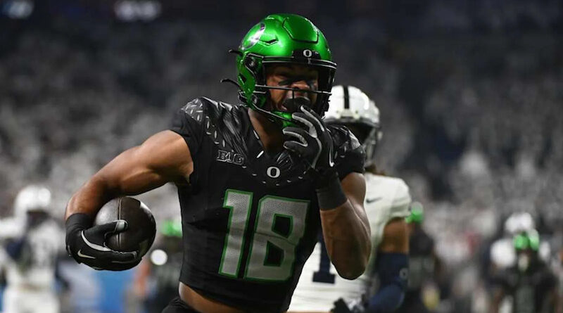 Oregon tight end Kenyon Sadiq vs Penn State in 2024