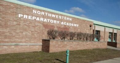 Former Northwestern High School in Flint, MI