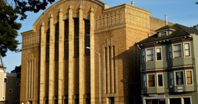 Former boys gymnasium at San Francisco Polytechnic High School in San Francisco, CA