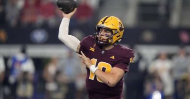 Ranking the Top College Football Quarterbacks in the West Arizona State quarterback Sam Leavitt