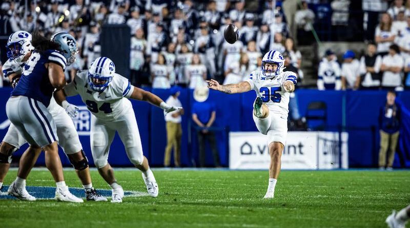 BYU punter Sam Vander Haar