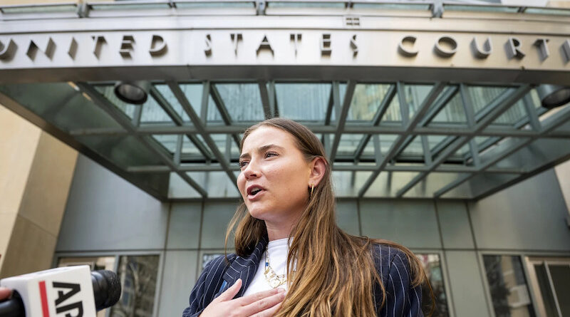 Eight female athletes filed an appeal Wednesday of a landmark NCAA antitrust settlement, arguing that women would not receive their fair share of $2.7 billion in back pay