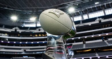 BIG 12 football championship trophy