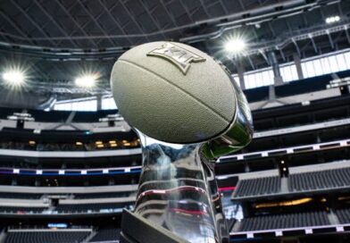 BIG 12 football championship trophy