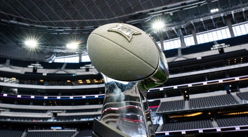 BIG 12 football championship trophy