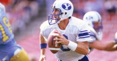 Former BYU quarterback Steve Young in 1983