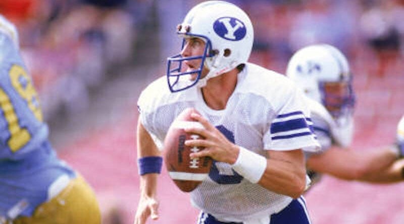 Former BYU quarterback Steve Young in 1983