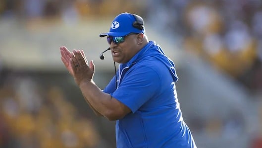 BYU head coach Kalani Sitake