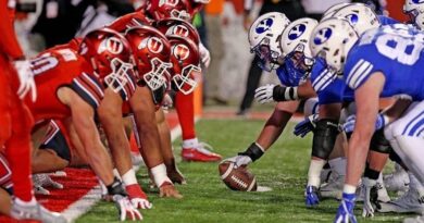 Utah vs. BYU in the "Holy War" football rivalry
