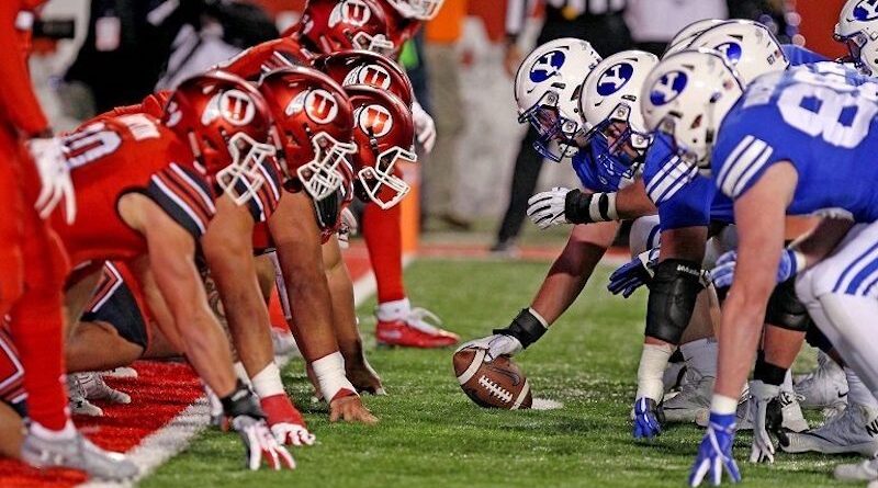 Utah vs. BYU in the "Holy War" football rivalry