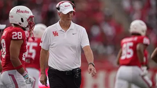 Houston head coach Willie Fritz