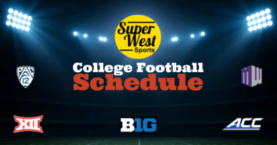 2025 SuperWest Football Schedule graphic