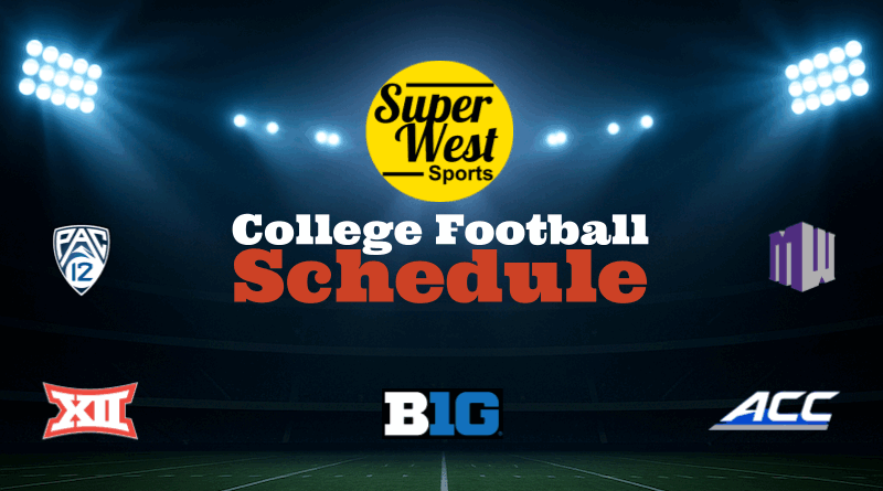 2025 SuperWest Football Schedule graphic