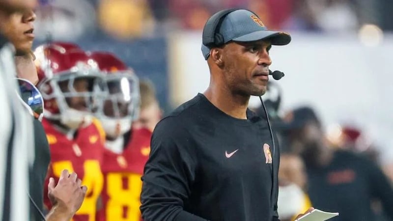 USC defensive coordinator D'Anton Lynn
