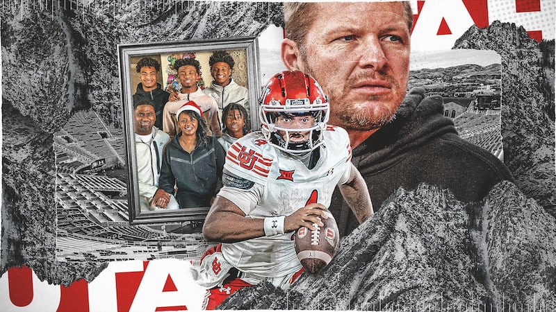 Utah QB Devon Dampier and OC Jason Beck