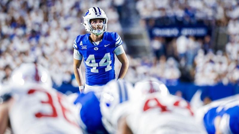 BYU kicker Will Ferrin