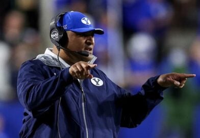 BYU head coach Kalani Sitake in 2025