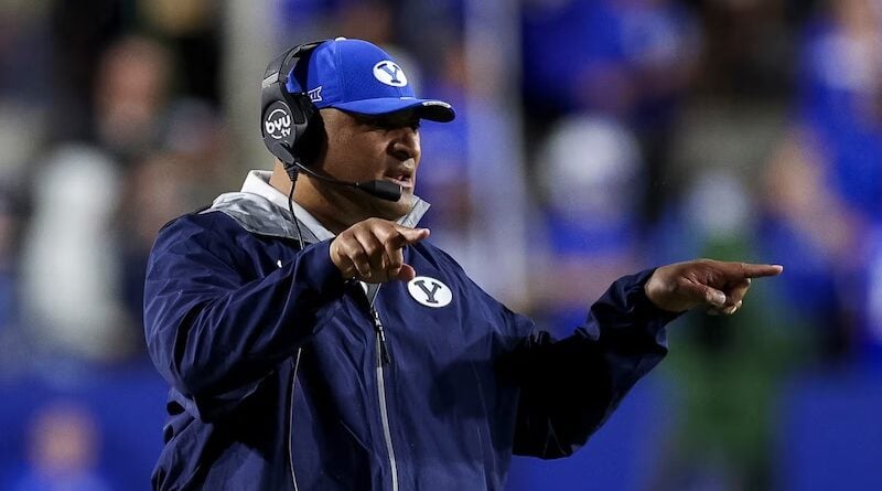 BYU head coach Kalani Sitake in 2025