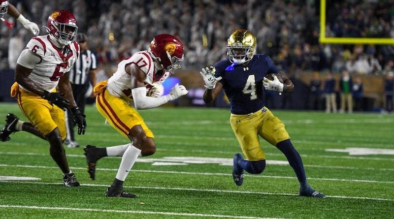 USC at Notre Dame football in 2025