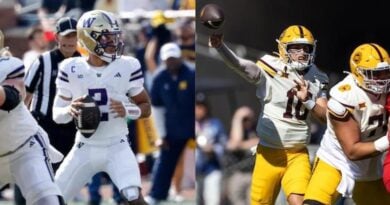 McLaughlin: Week 9 College Football Big Game Picks Washington quarterback Demond Williams Jr. and ASU quarterback Sam Leavitt