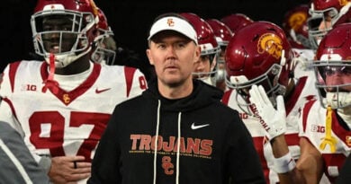 McLaughlin: Should USC be on Upset Alert against Iowa? Lincoln Riley and Trojans in tunnel in 2025